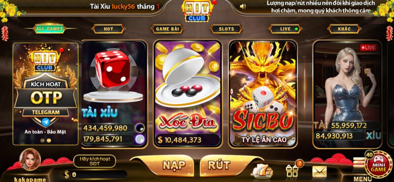 Giới thiệu chung về cổng game cá cược Hit Club