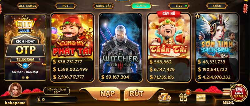 Dòng game nổ hũ hitclub bắt mắt từng chi tiết 