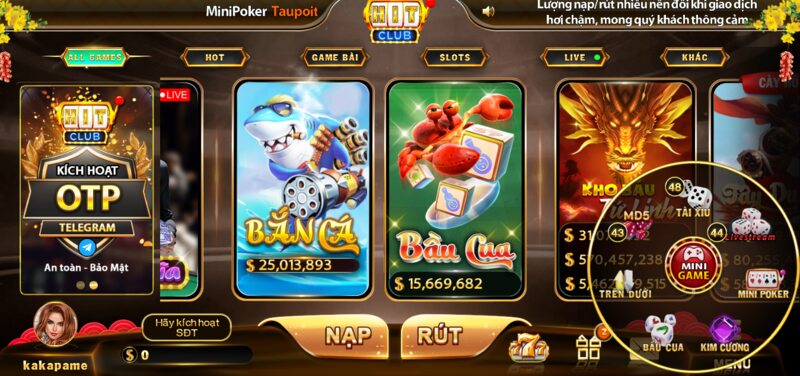 Kho game cực đỉnh của Hit Club có gì hấp dẫn?
