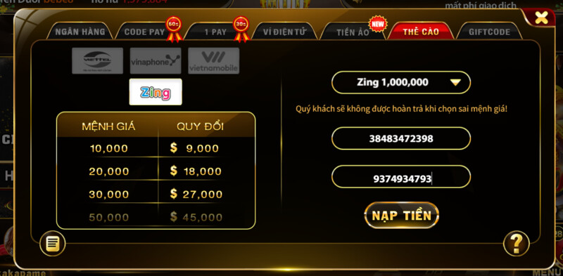 Hướng dẫn 7 cách nạp tiền Hitclub nhanh chóng 